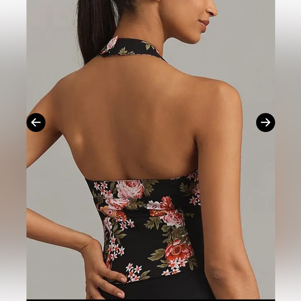 Anthropologie Maeve Retro Halter Top floral - Picture 2 of 12